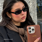 Chocolate Crocodile Textured Case