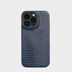 Navy Blue Crocodile Textured Case