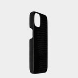 Black Crocodile Textured Case