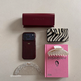 Red Wine Crocodile Textured Case