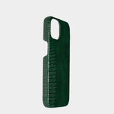Forest Green Crocodile Textured Case