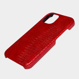 Red Crocodile Textured Case