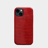 Red Crocodile Textured Case
