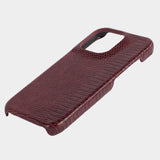 Red Wine Crocodile Textured Case